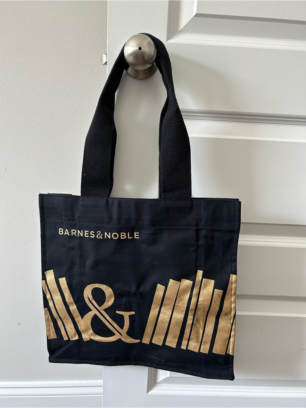 Barnes & Noble Exclusive Black & Gold Canvas Tote Bag